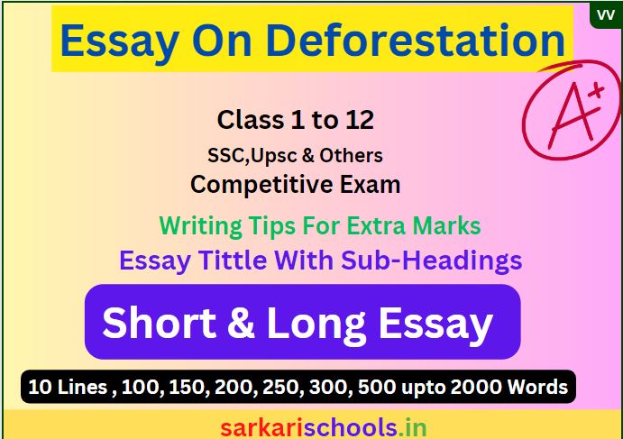Essay On Deforestation in hindi: "The Impact of Deforestation: Causes, Effects, and Solutions"