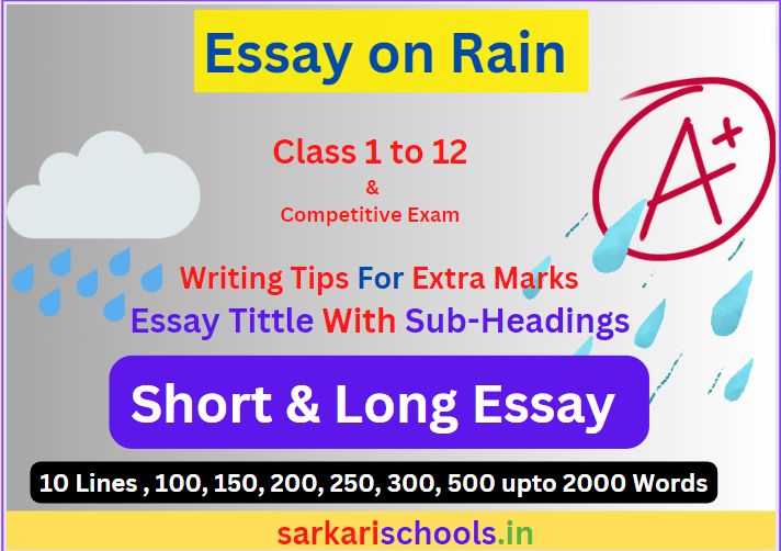 Essay on Rain in English