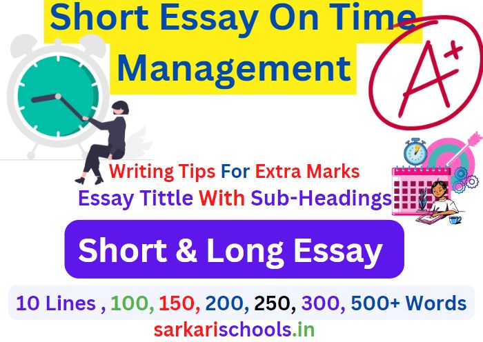 Short Essay On Time Management