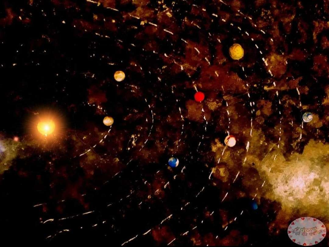 SOLAR SYSTEM DRAWING