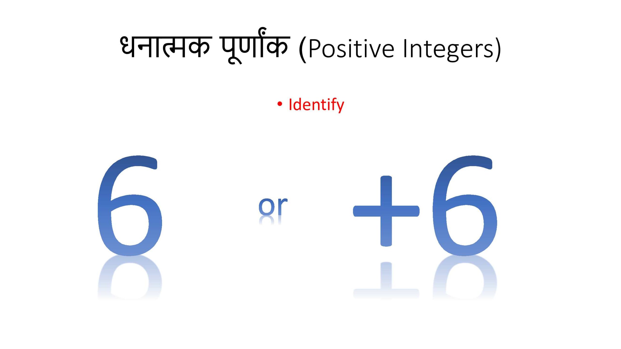 number system in hindi || dhanatmak purnank